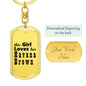 Havana Brown - Luxury Dog Tag Keychain