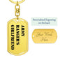 Army Ranger's Girlfriend - Luxury Dog Tag Keychain