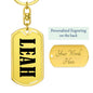 Leah v01 - Luxury Dog Tag Keychain