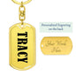 Tracy v01 - Luxury Dog Tag Keychain