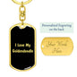 Love My Goldendoodle v5 - Luxury Dog Tag Keychain