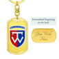 58th Motorized Infantry Brigade (Ukraine) - Luxury Dog Tag Keychain