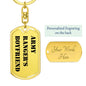 Army Ranger's Boyfriend - Luxury Dog Tag Keychain