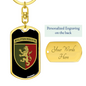 24th Mechanized Brigade (Ukraine) v3 - Luxury Dog Tag Keychain