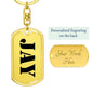 Jay - Luxury Dog Tag Keychain