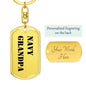Navy Grandpa - Luxury Dog Tag Keychain