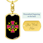 Ukrainian Naval Forces - Luxury Dog Tag Keychain