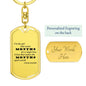 A Single Kiss v2 - Luxury Dog Tag Keychain