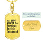 American English Coonhound - Luxury Dog Tag Keychain
