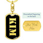 Kim v3 - Luxury Dog Tag Keychain
