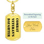 Combat Veteran's Daughter - Luxury Dog Tag Keychain