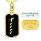 Mama Duck With 4 Ducklings v2 - Luxury Dog Tag Keychain