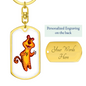 Tiger 03 - Luxury Dog Tag Keychain