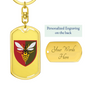 38th Air Defence Missile Regiment (Ukraine) - Luxury Dog Tag Keychain
