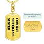 Combat Veteran's Sister - Luxury Dog Tag Keychain