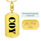 Coy - Luxury Dog Tag Keychain