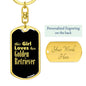 Golden Retriever v2 - Luxury Dog Tag Keychain