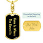 Borzoi's Home v2 - Luxury Dog Tag Keychain