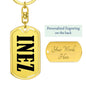Inez v01 - Luxury Dog Tag Keychain