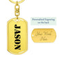 Jason - Luxury Dog Tag Keychain