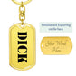 Dick - Luxury Dog Tag Keychain