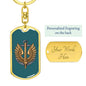 Ukrainian Naval Infantry - Luxury Dog Tag Keychain