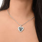 Tricia  v01 - Heart Pendant Luxury Necklace