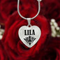 Lila  v01 - Heart Pendant Luxury Necklace