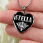 Stella v01s - Heart Pendant Luxury Necklace