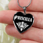 Priscilla v02 - Heart Pendant Luxury Necklace