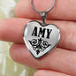 Amy v01 - Heart Pendant Luxury Necklace