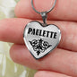 Paulette v01 - Heart Pendant Luxury Necklace