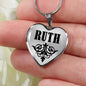 Ruth v01 - Heart Pendant Luxury Necklace
