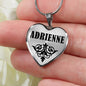 Adrienne v01 - Heart Pendant Luxury Necklace