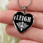 Leigh v02 - Heart Pendant Luxury Necklace