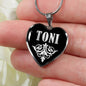 Toni v01s - Heart Pendant Luxury Necklace