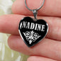 Nadine v01s - Heart Pendant Luxury Necklace