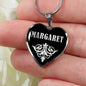 Margaret v01s - Heart Pendant Luxury Necklace