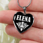 Elena v02 - Heart Pendant Luxury Necklace