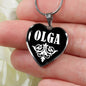 Olga v02 - Heart Pendant Luxury Necklace