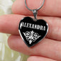 Alexandra v01s - Heart Pendant Luxury Necklace