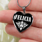 Felicia v02 - Heart Pendant Luxury Necklace