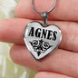 Agnes v01 - Heart Pendant Luxury Necklace