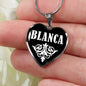 Blanca v02 - Heart Pendant Luxury Necklace