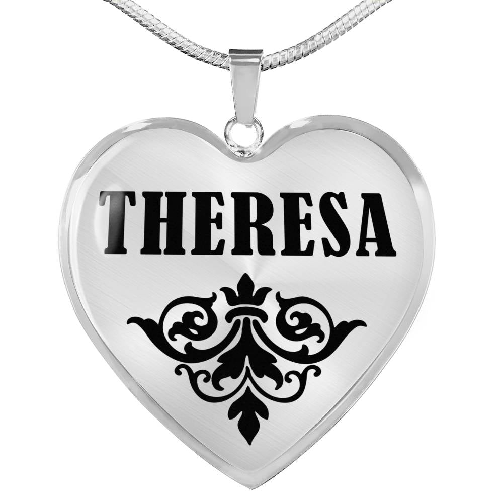 Theresa v01 - Heart Pendant Luxury Necklace