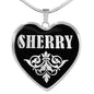 Sherry v01s - Heart Pendant Luxury Necklace