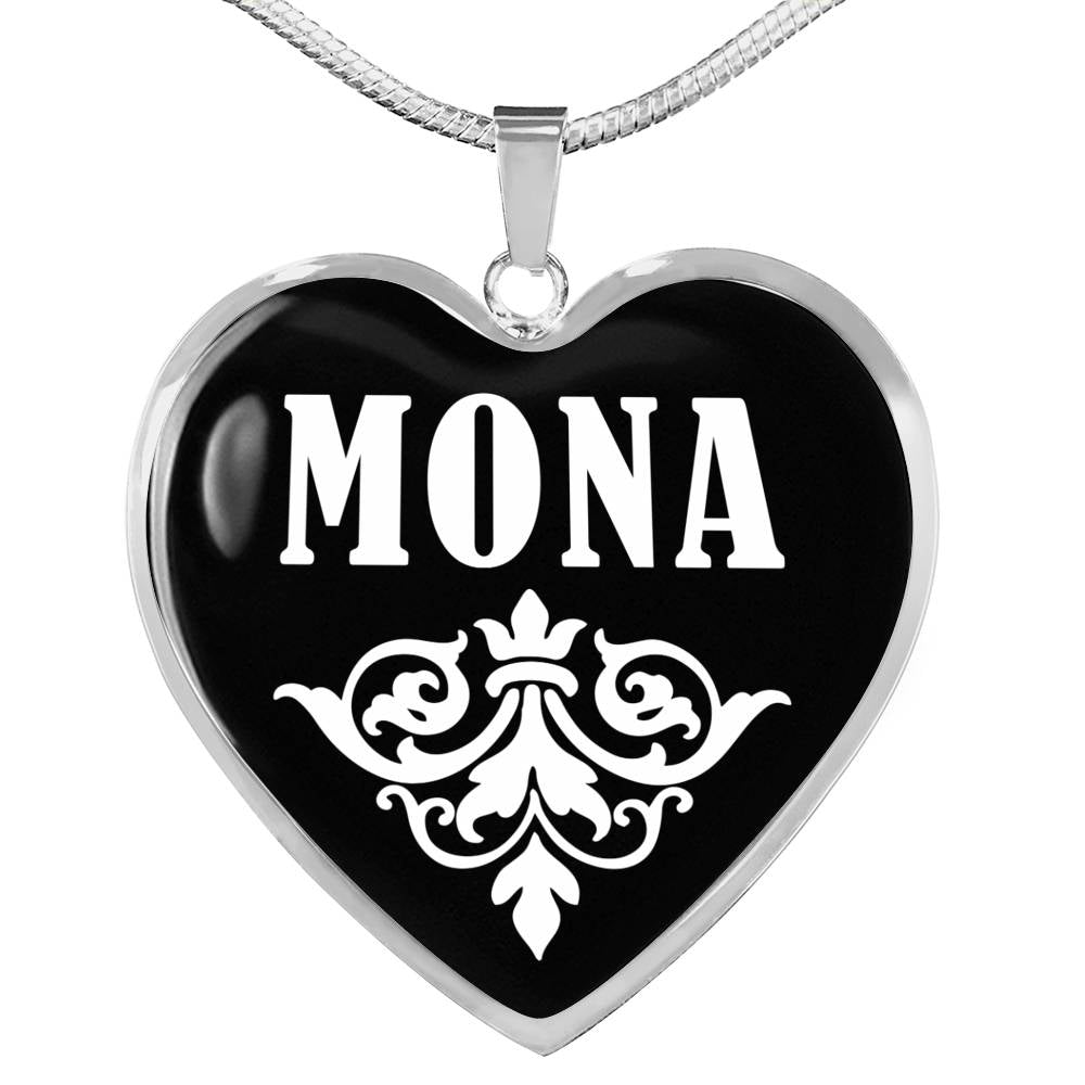 Mona v02 - Heart Pendant Luxury Necklace