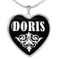 Doris v02 - Heart Pendant Luxury Necklace