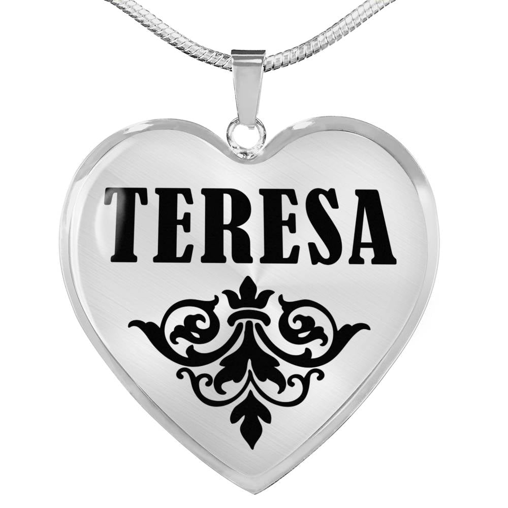 Teresa v01 - Heart Pendant Luxury Necklace