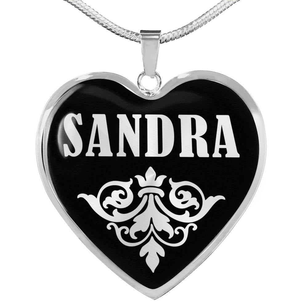 Sandra v01s - Heart Pendant Luxury Necklace